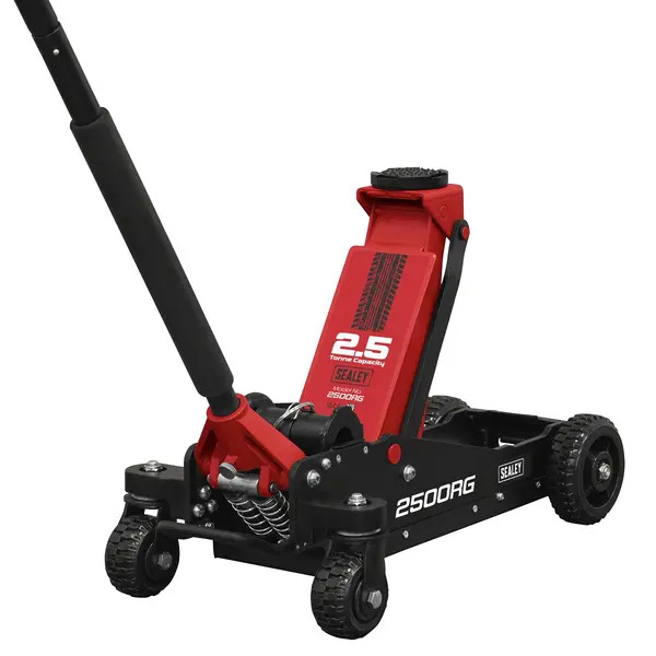 Sealey 2500RG Big Wheel Hybrid Trolley Jack for Off-Road Vehicles, SUVs, Vans & 4x4s with Super Rocket Lift 2.5 Tonne