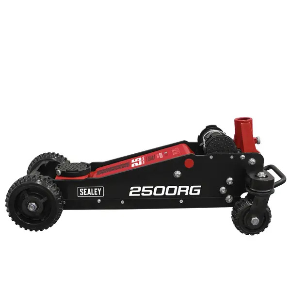 Sealey 2500RG Big Wheel Hybrid Trolley Jack for Off-Road Vehicles, SUVs, Vans & 4x4s with Super Rocket Lift 2.5 Tonne