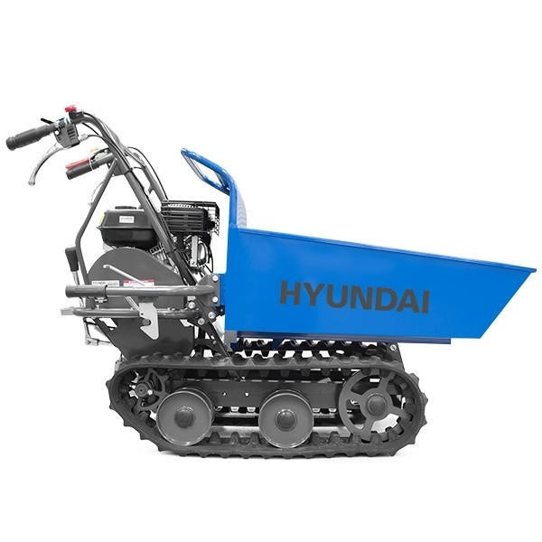 Hyundai 196cc 300kg Petrol Tracked Mini Dumper Power Barrow Transporter | HYTD300