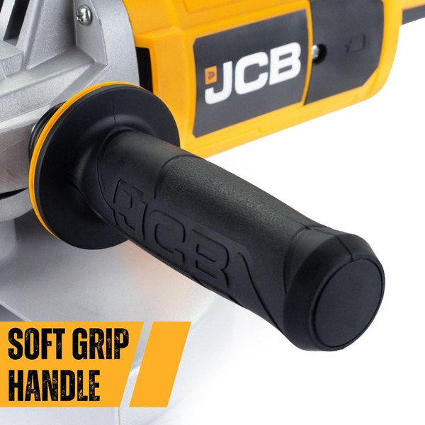 JCB 600W Electric Angle Grinders Twin Pack Kit - 115mm, 230mm, M14 Spindle, Corded, 220-240V | 21-AGTPK