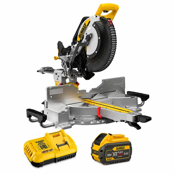 DeWalt DCS782X1 18V XR 305mm Slide Mitre Saw with 1x 9.0AH Battery And Charger