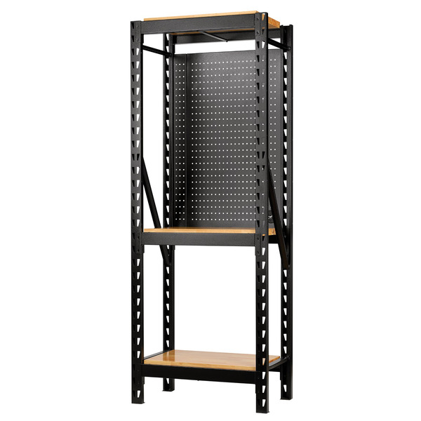 Draper BUNKER® 17 Piece Modular 3 Tier Racking with Hardwood Shelving and Pegboards, 750mm