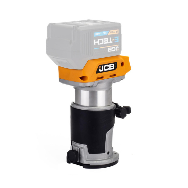 JCB Tools JCB 18V Brushless Trimmer Router Unit, 3/8 & 1/4 Collet (Machine Only) | 21-18RT-B