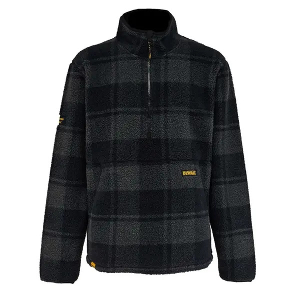 DEWALT DEANSWAY XL Deansway 1/4 Zip Check Printed Sherpa Fleece Extra Large