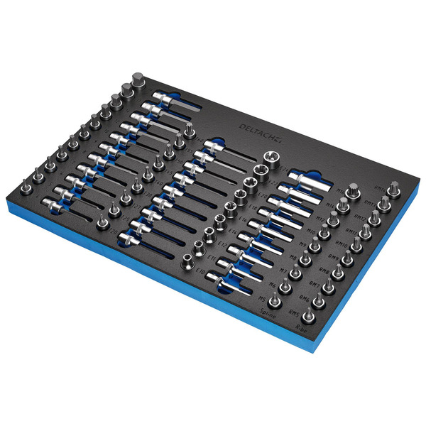 Draper BUNKER® Torx, Hexagon, E-Torx, Multi-Tooth/Spline, Ribe Socket Set, 1/2