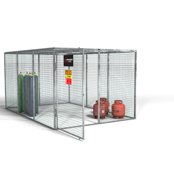 Armorgard GGC13 Gorilla Gas Cage, Modular Bolt-together Gas Cage - 2412 x 3666 x 1831 mm