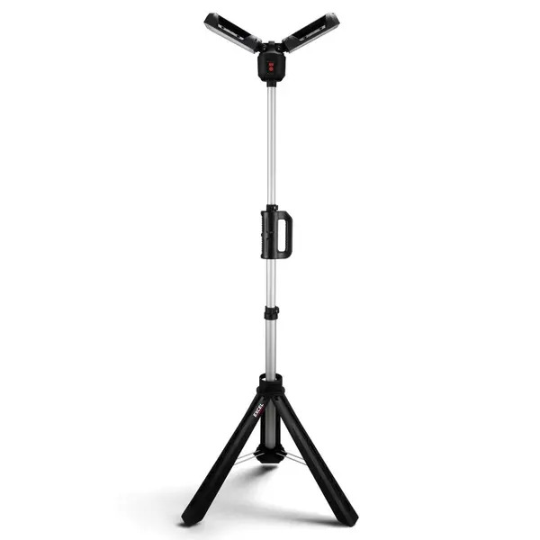Excel EXL10968 10968 6000 Lumens Rechargeable LED Tripod Work Light with Adjustable Head