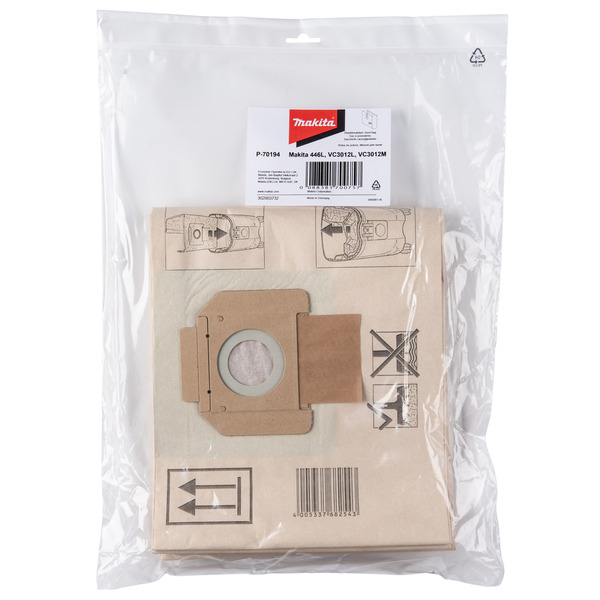 Makita P-70194 Dust Bags Pack of 5 for 446L