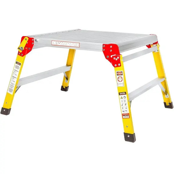 Excel 7521 Fibreglass Work Bench Platform Heavy Duty Folding Hop Up 600mm x 600mm