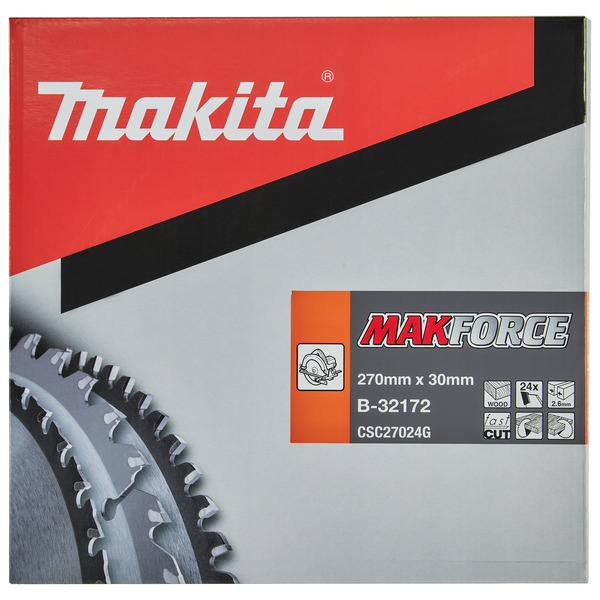 Makita B-32172 270x30mm 24T Wood Circular Saw Blade
