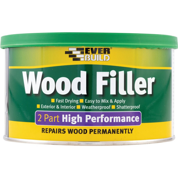 Everbuild 2 Part HP Wood Filler Light Stainable 500G - 481022