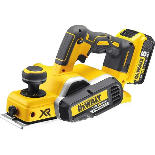 Dewalt DCP580P2 18v XR Cordless Brushless Planer + 2 x 5.0ah Batt, Charger Tstak