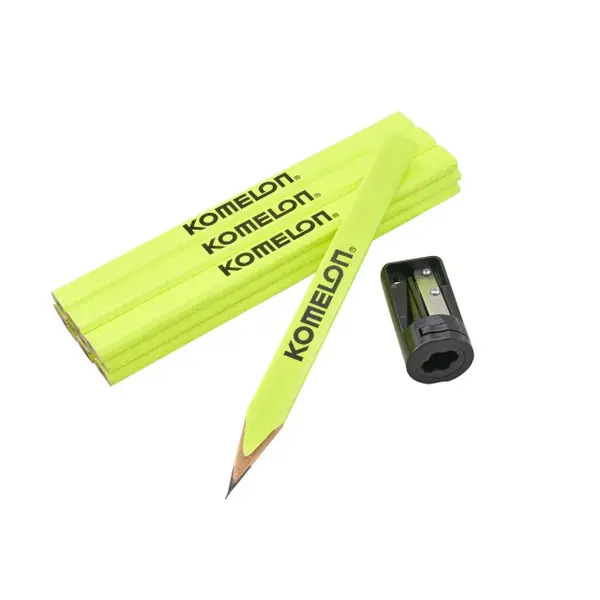 XMS26PENCILS XMS Komelon Carpenters Pencils & Sharpener Set