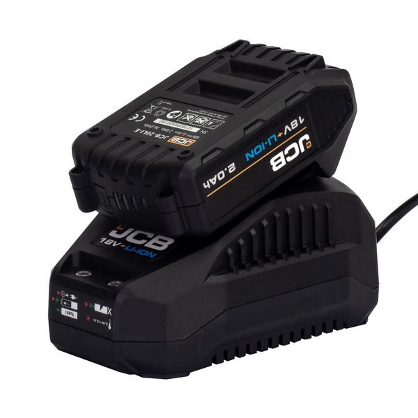 JCB 18V 2.0Ah Lithium-ion Battery and 2.4A Fast Charger | 21-20LIBTFC