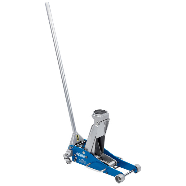 Draper Aluminium and Steel Low Profile Trolley Jack, 2.5 Tonne