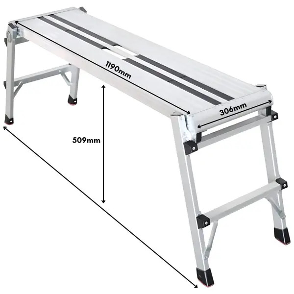 Excel 31691 Heavy Duty Aluminium Platform Work Bench Hop Up 1190x306 mm
