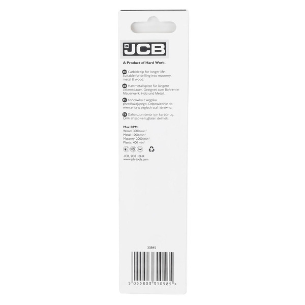 JCB 8 x 120mm Multi Purpose Drill | 5055803310585