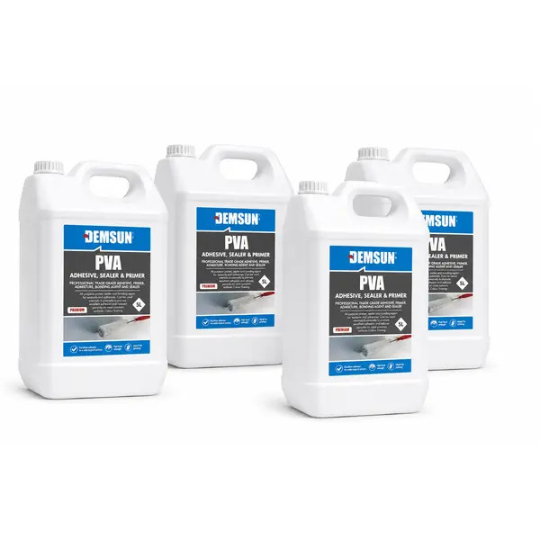 Demsun DS04405x4 Premium PVA Adhesive, Sealer & Primer 4 x 5ltr
