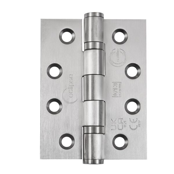 Eclipse 102 x 76 x 3 mm - Satin Stainless Steel Ball Bearing Hinge (3pk) - PK854