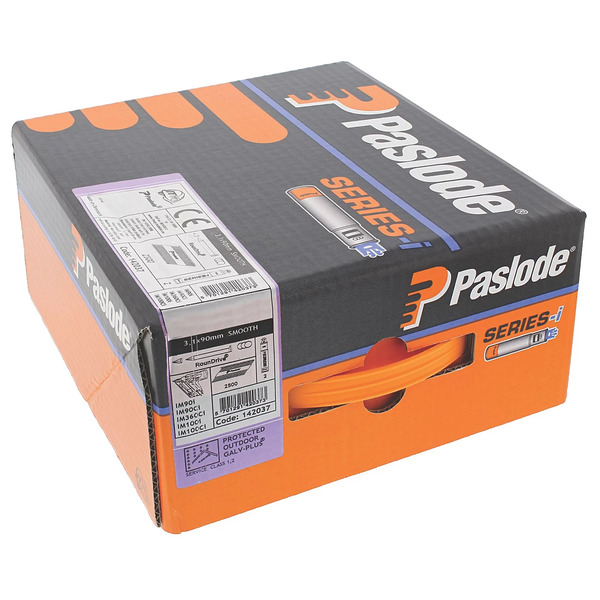 Paslode NFP 2.8x63mm ring GalvPlus nail fuel pack for IM360Ci (3300 nail/3 fuel cell) RounDrive head Impulse
