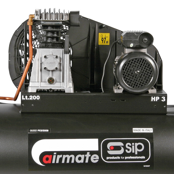 SIP SIP-05302 PX3/200-SRB 200ltr Belt Drive Compressor