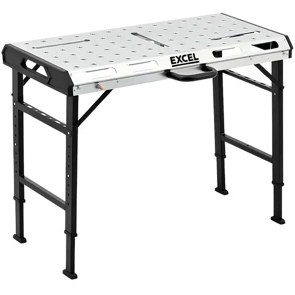 Excel 31575 Portable Steel Welding Table & Workbench with Adjustable Height