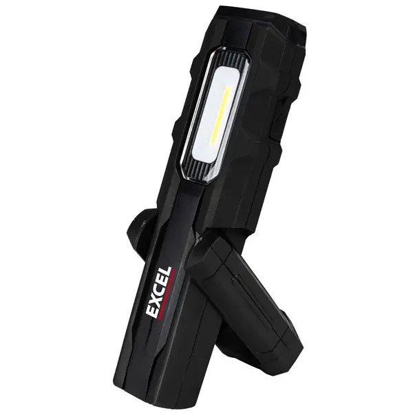 Excel 10946 600 Lumens LED Rechargeable Magnetic Handheld Work Light with Red Laser