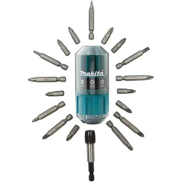 Makita B-43000 18 Piece Screwdriver Bit Set with Holder
