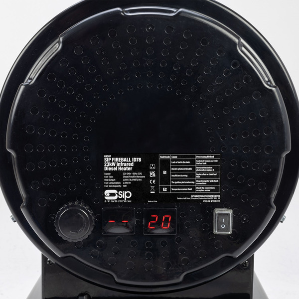 SIP SIP-09307 FIREBALL ID78 23kW Infrared Diesel Heater