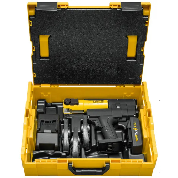 REMS 578047R001 Mini-Press 22v Profile M 2 x Batteries Including M15 M22 M28 Jaws