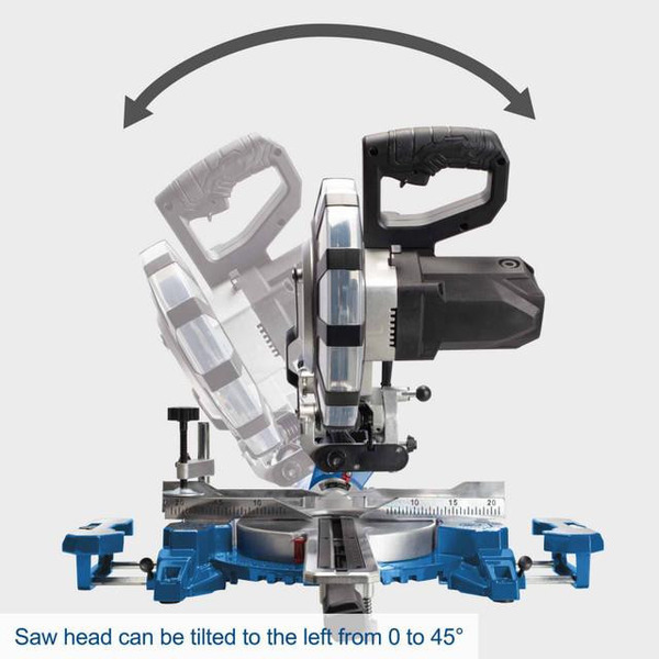 Scheppach 2220W Crosscut, Slide, and Mitre Saw with 254mm Blade | HM254SPX