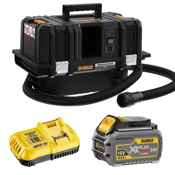 DeWalt DCV586MT1 Cordless 54V XR FlexVolt M-Class Dust Extractor, 1 x6Ah and charger