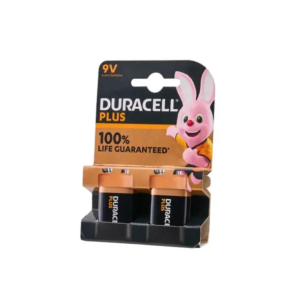XMS26DUR9V XMS Duracell 9V Battery Twin Pack