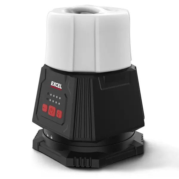 Excel EXL10766 10766 18V/240V 10000 Lumens Hybrid 360° Site Light