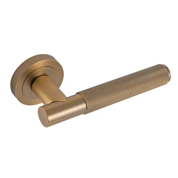 Eclipse 62237 Knurled Lever on Rose - Matt Antique Brass