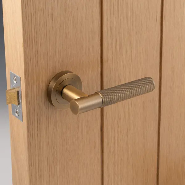 Eclipse 62237x16 Knurled Lever on Rose - Matt Antique Brass 16pk