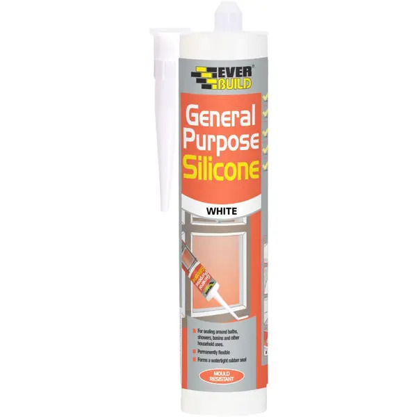 Sika 482391 Everbuild General Purpose Silicone White 280ml