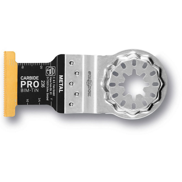 FEIN 63502236240 E-CUT CARBIDE PRO SAW BLADE 236 Pack Of 10 - Starlock Mount