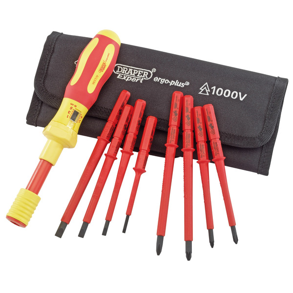 Draper 65372 XP1000® VDE Interchangeable Torque Screwdriver Set (9 Piece)