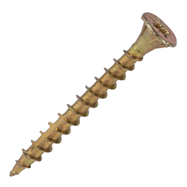 Reisser Cutter Yellow Countersunk Pozi Screws 4.0mm X 40mm (Box Of 200)