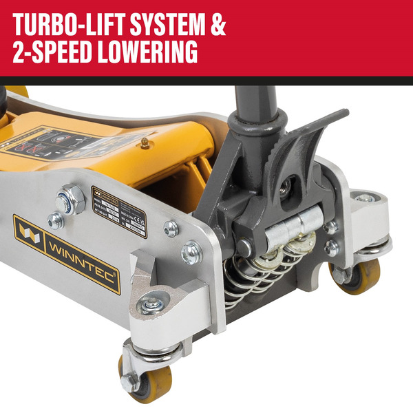 SIP SIP-09707 WINNTEC 2 Ton Aluminium / Steel Trolley Jack