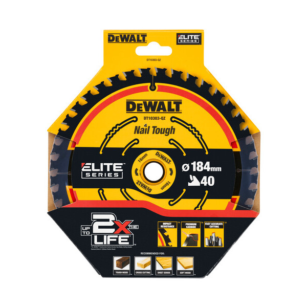 DeWalt DT10303 184x16mm 40T Extreme Framing Circular Saw Blade