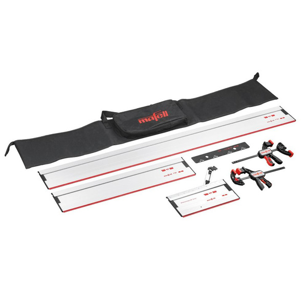 Mafell Guide rail set Inc Rail Bag, 1 x 1.6m rails, 1 x 0.8m Rail, Connector & 2 x Quick Clamps