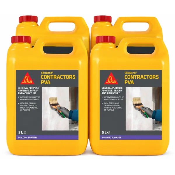 Sika 754683x4 Sikabond Contractors PVA 5L - BOX OF 4