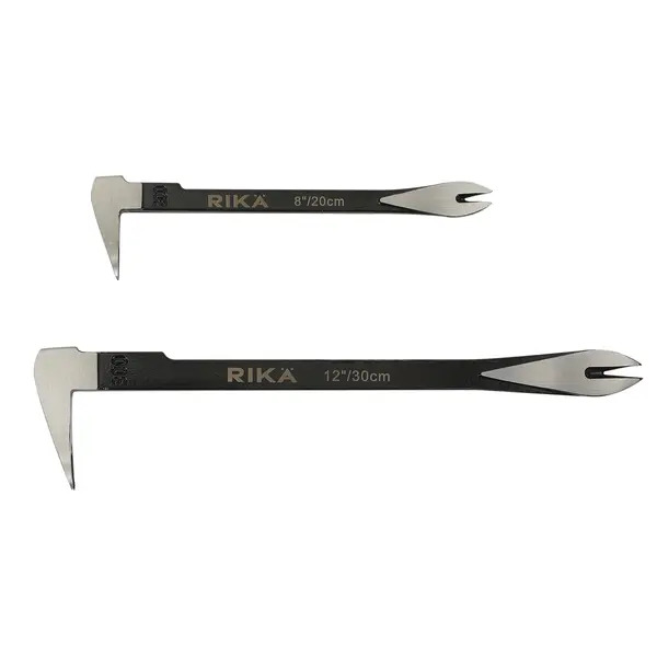 Rika PULL001 Rikä 2-Piece Nail Puller Set | 8in and 12in Carbon Steel Pry Bars