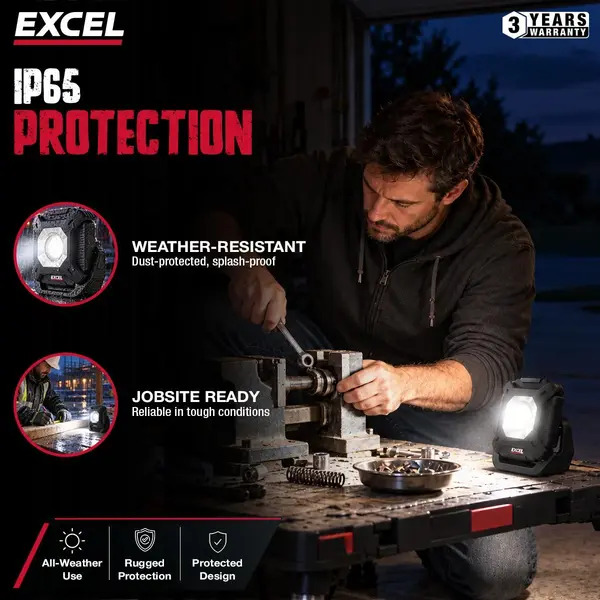 Excel 10769 800 Lumens LED Magnetic Rechargeable Mini Work Light