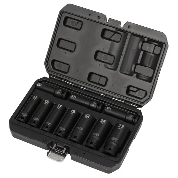 Draper 83096 Metric Deep Impact Socket Set, 1/2