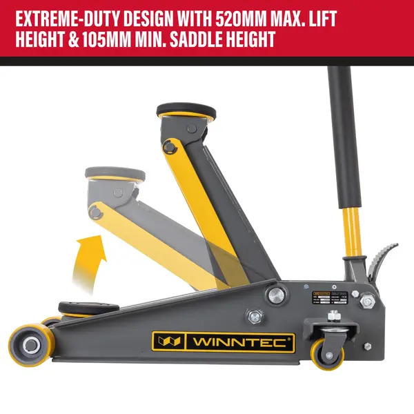 SIP SIP-09715 WINNTEC 3.7 Ton Turbo Lift Extreme Trolley Jack