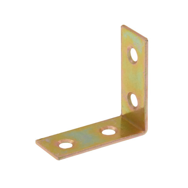 Eclipse 40 mm Corner Brace - Zinc Yellow Plate - Pack of 4 - J94200
