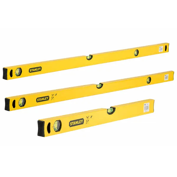 STANLEY STA143110 Hand Tools Classic Box Level Set 60cm,120cm,180cm